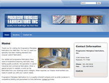 Tablet Screenshot of progressivefiberglassfabricators.com